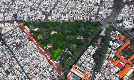 TPHCM sẽ giải tỏa 115 hộ dân và một tổ chức để mở rộng đường Trần Bình Trọng.  Ảnh: Anh Tú