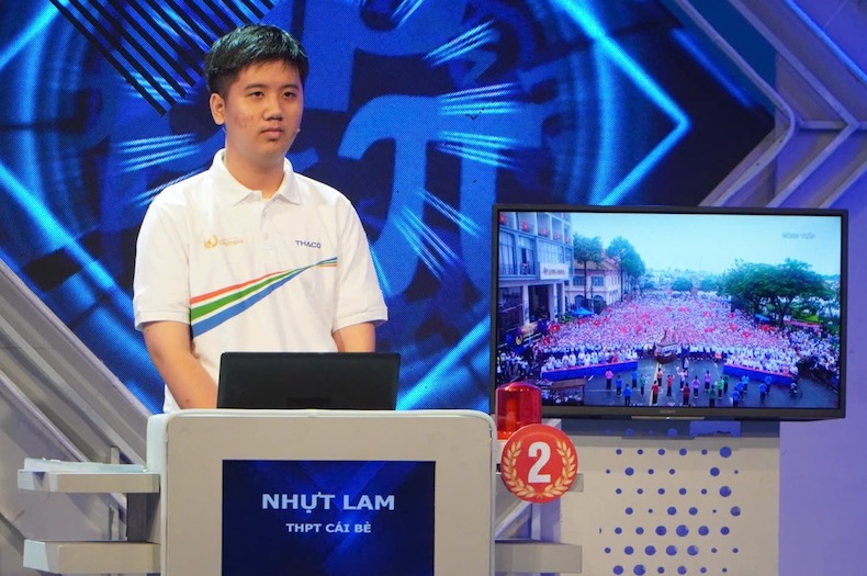 Nguyen Nhut Lam - Truong THPT Cai Be, tinh Dong Thap. Anh: Anh Duc
