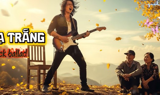 AI hát nhạc của nhạc sĩ Trịnh Công Sơn theo phong cách Rock. Ảnh cắt từ video