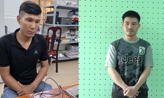 Đức và Nam (từ phải qua) bị khởi tố để điều tra về hành vi buôn lậu. Ảnh: Công an cung cấp