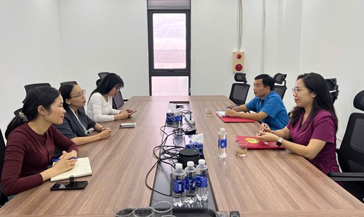 Vận động thành lập công đoàn cơ sở tại doanh nghiệp FDI. Ảnh: An Vi