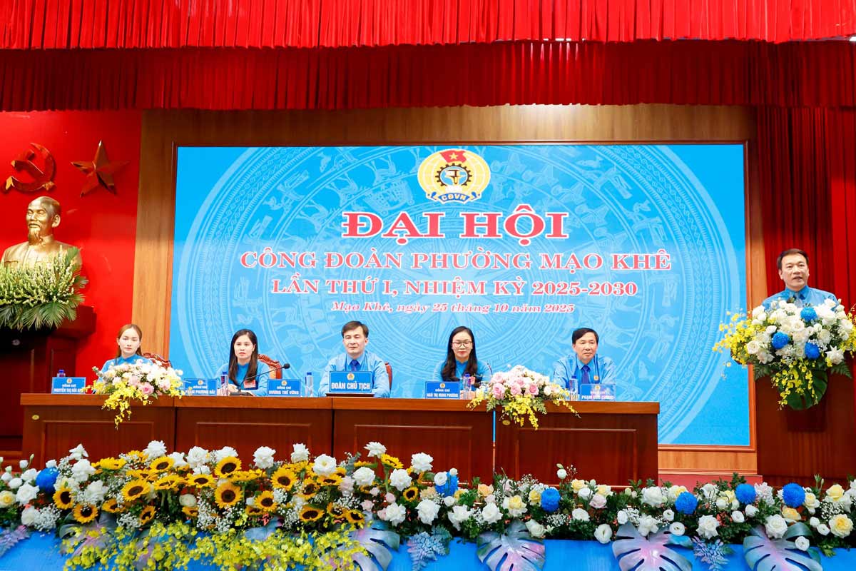 Quang canh Dai hoi. Anh: Cong TTDT phuong Mao Khe