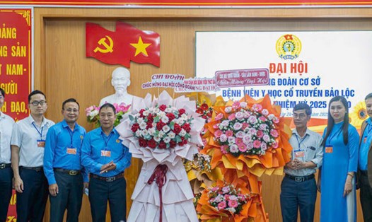 Đại hội Công đoàn cơ sở Bệnh viện Y học cổ truyền Bảo Lộc (tỉnh Lâm Đồng) nhiệm kỳ 2025 - 2030. Ảnh: Đức Lâm