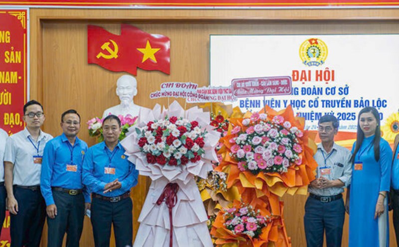 Bao Loc Traditional Medicine Hospital Trade Union Congress (Lam Dong province) for the 2025 - 2030 term. Photo: Duc Lam