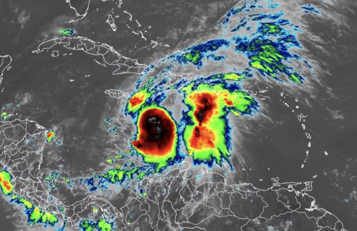 허리케인 멜리사는 급속한 강화 단계에 접어드는 허리케인으로 강화되었습니다. 사진: 미국 국립 허리케인 센터