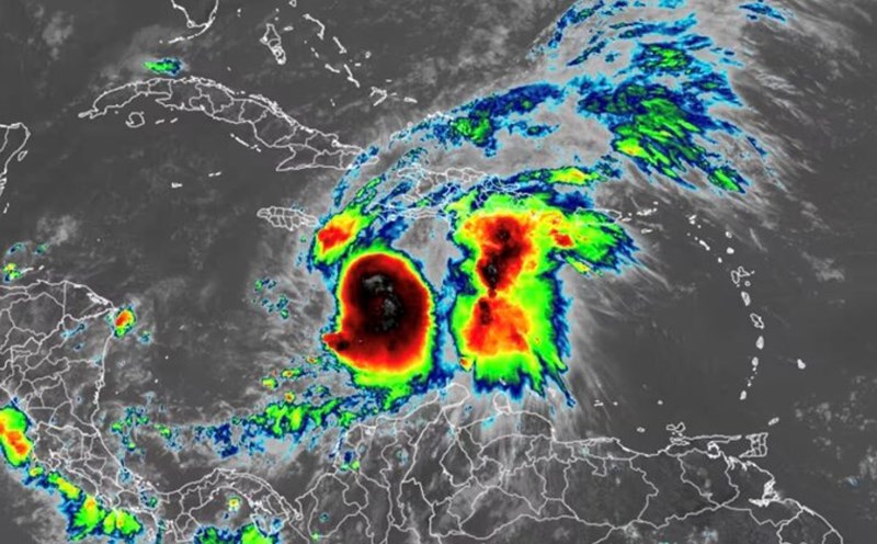 Shelter has strengthened into a hurricane, entering a rapid intensification phase. Photo: US National Hurricane Center