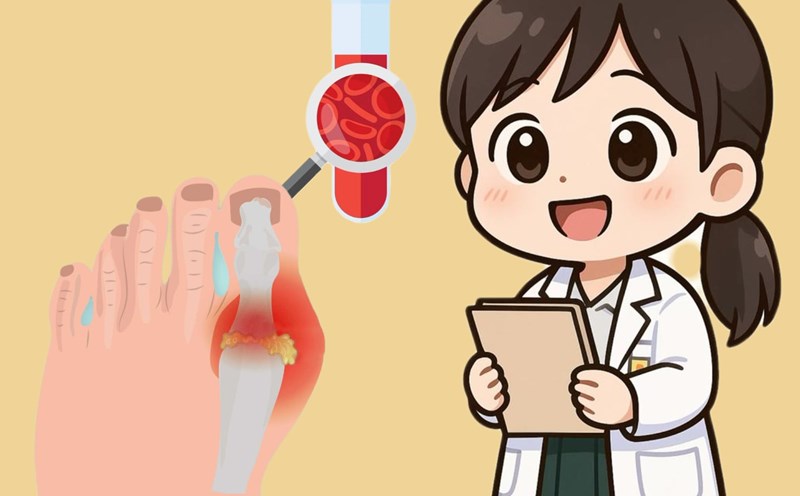 Cool, easy-to-process foods are very good for gout patients, helping to excrete uric acid. Graphics: Phuong Thao