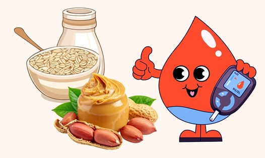 Nguyên liệu làm món tráng miệng không lo tăng đường huyết. Đồ họa: Linh Đan