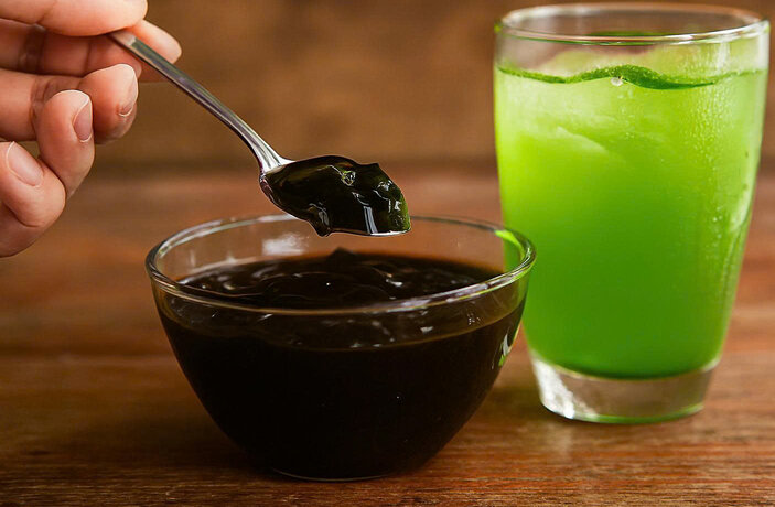 A type of cooling leaf that helps control blood sugar. Graphics: Huong Giang