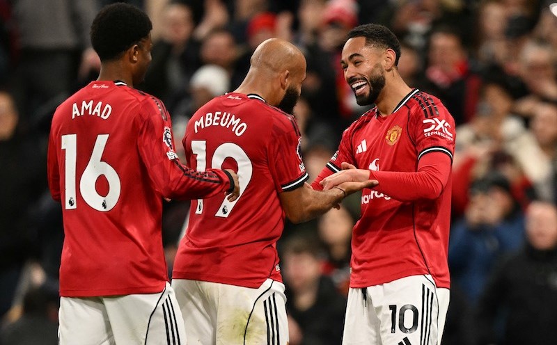 Man United beat Brighton at home. Photo: AFP