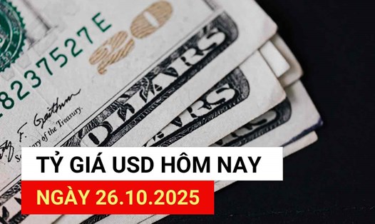 Tỷ giá USD hôm nay 26.10.2025.
