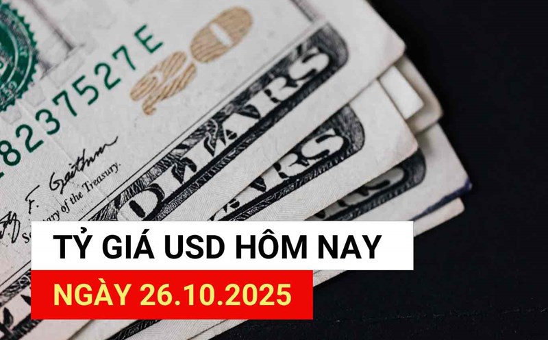 USD exchange rate today 10/26/2025.
