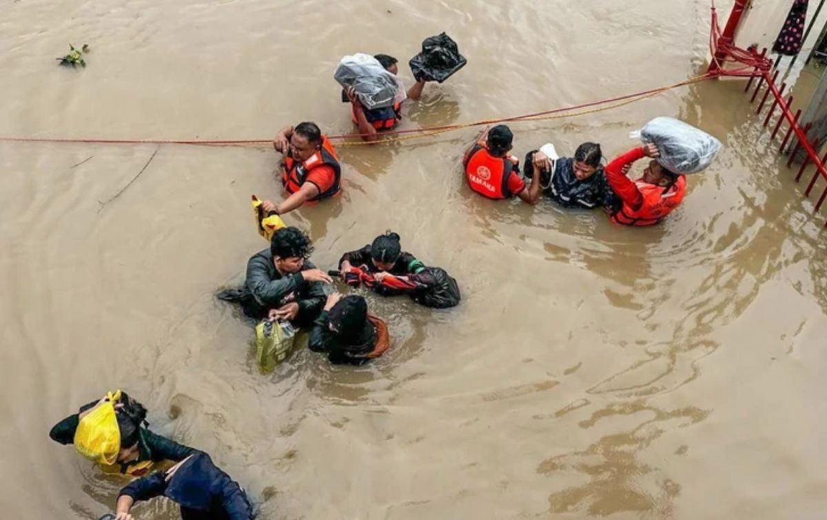 The strong ENSO ( El Nino - La Nina) cycle can cause more heavy flooding. Photo: Flooding caused by Typhoon Trami in Camarines Sur province, Philippines, October 2024. Photo: Xinhua