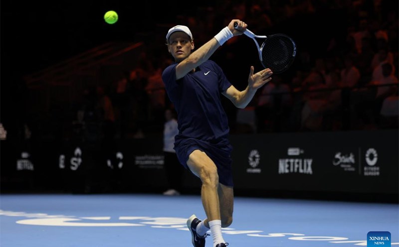 Sinner reached the Vienna Open final. Photo: Xinhua