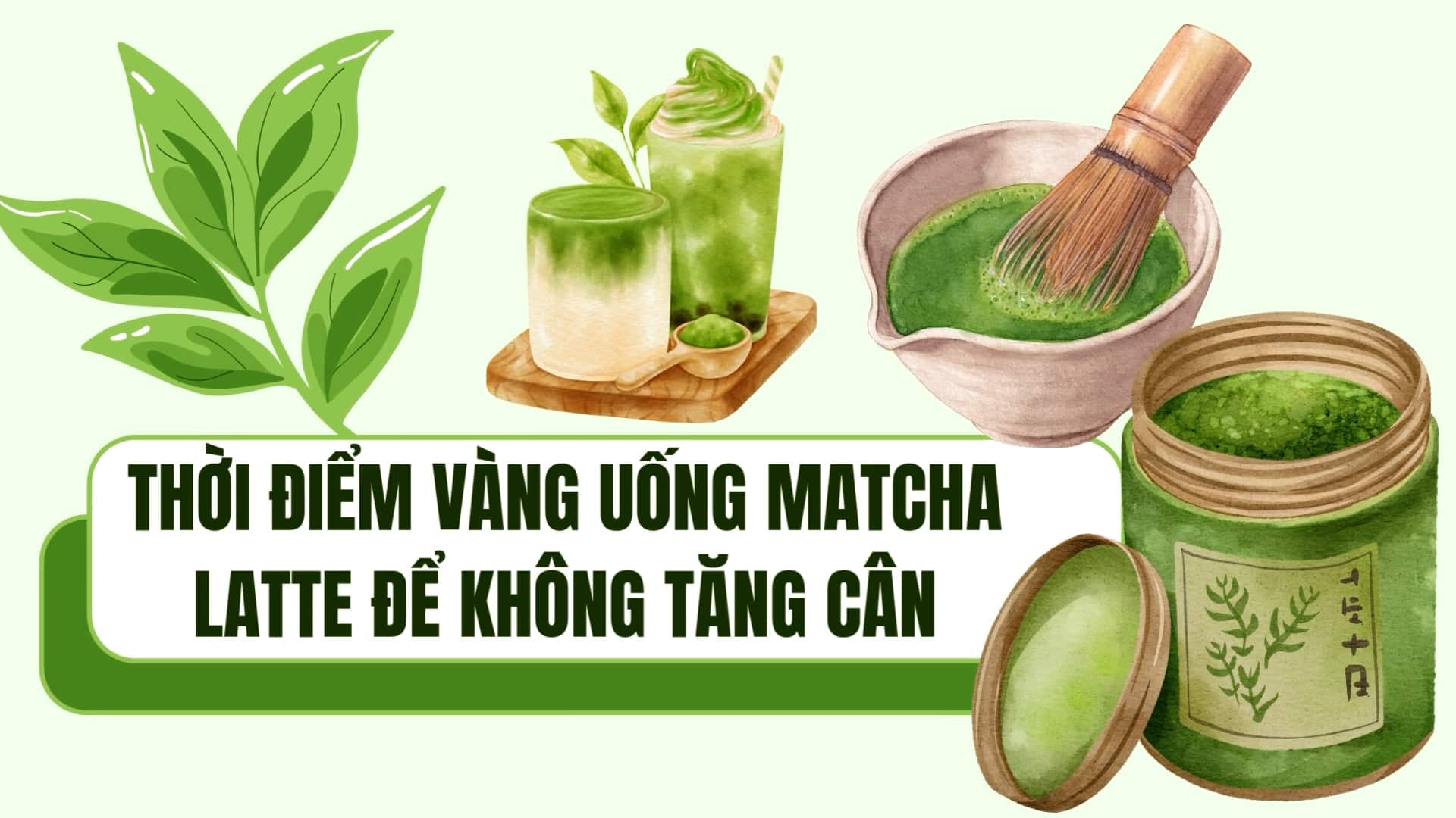 The golden time to drink matcha latte to avoid gaining weight