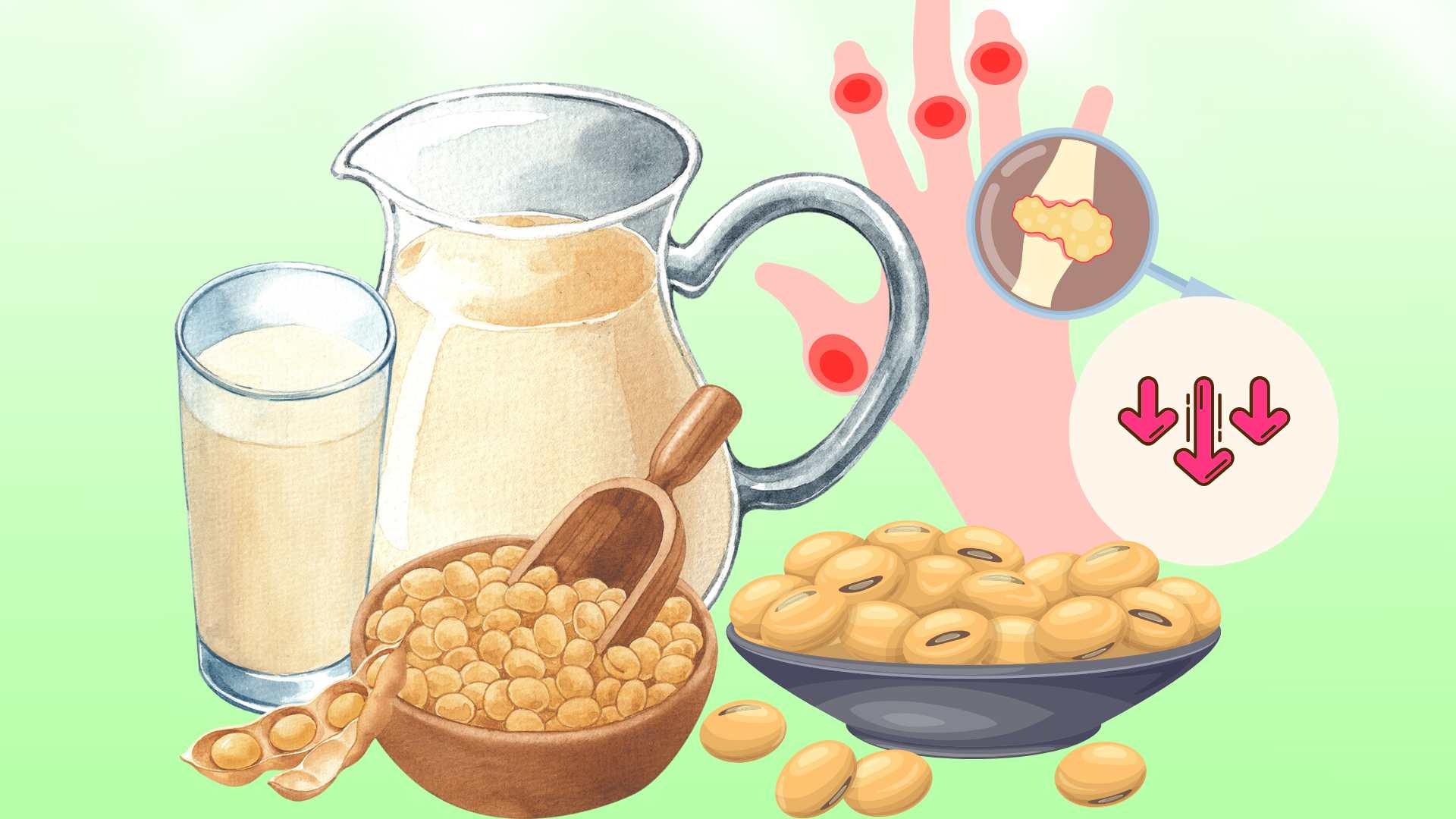 How to prepare soybeans to effectively lower uric acid. Graphic photo: Hoang Loc