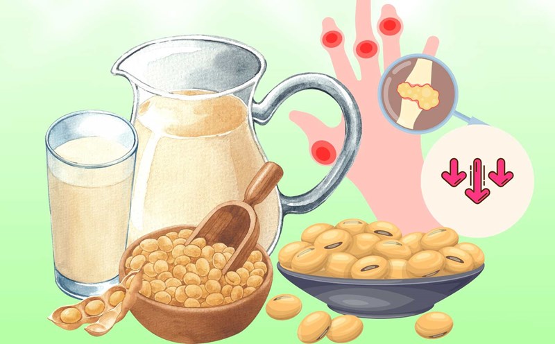 How to prepare soybeans to effectively lower uric acid. Graphic photo: Hoang Loc
