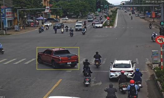 Chủ xe bị phạt nguội ở Bắc Ninh. Ảnh: Công an Bắc Ninh