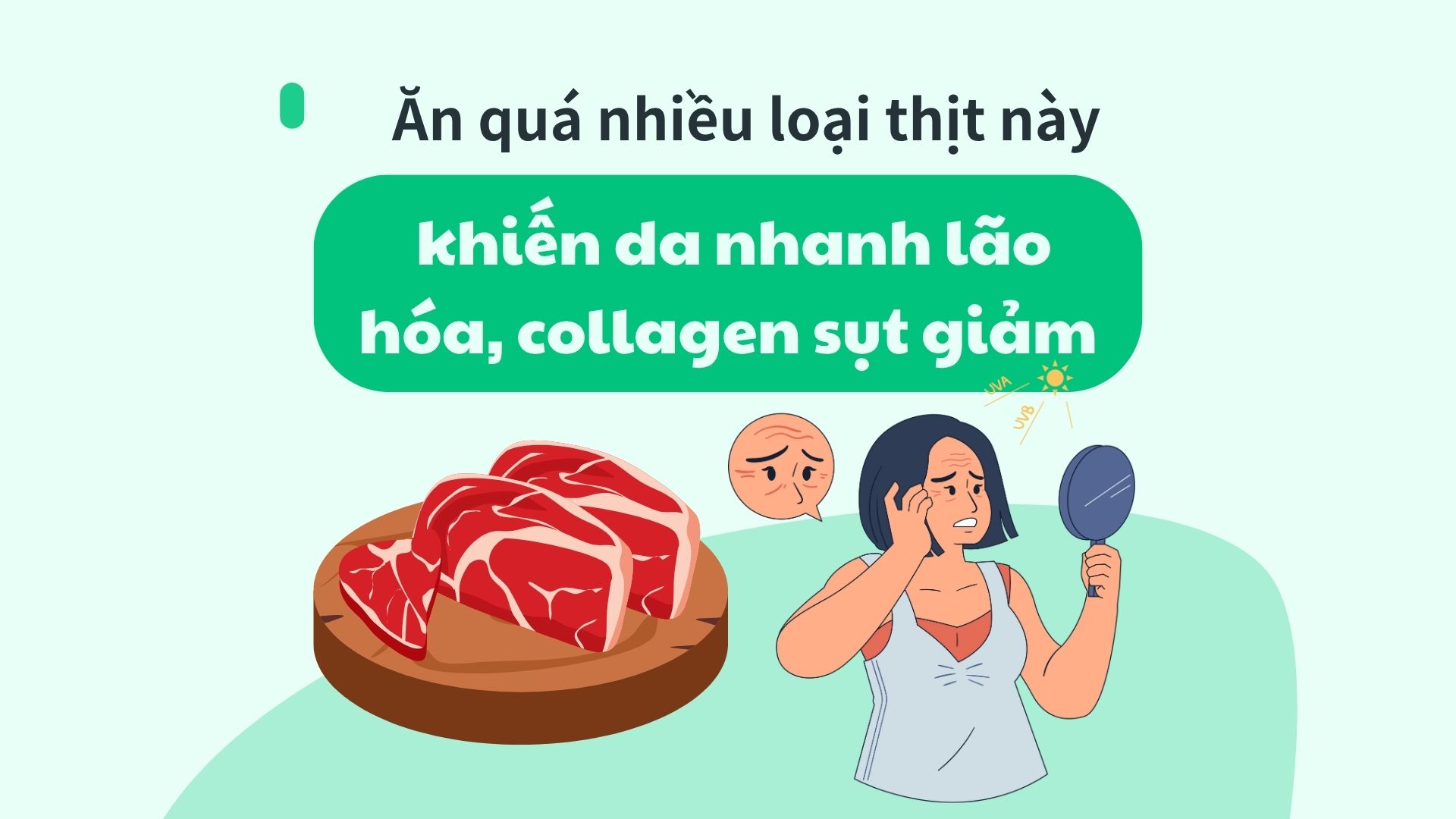 Eating too much of this meat causes skin to age quickly, collagen decline