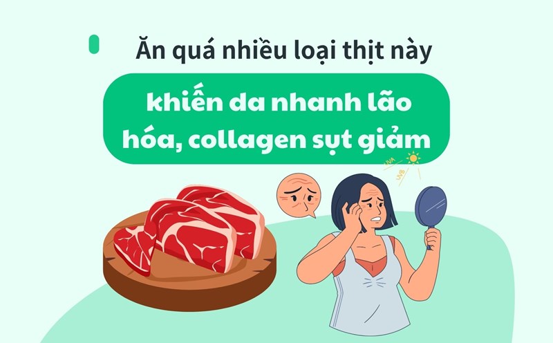 Eating too much of this meat causes skin to age quickly, collagen decline