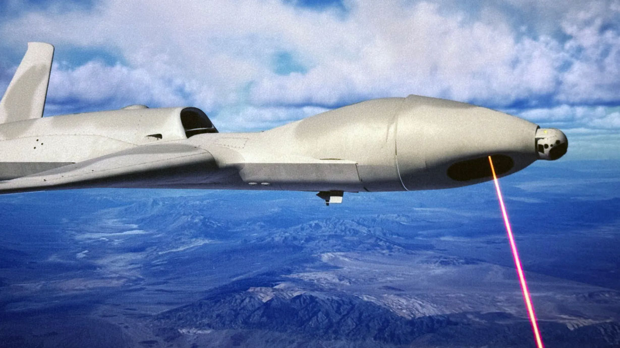 Illustrative photo of the laser artillery system on the MQ-20 Avenger UAV. Photo: General Atomics (USA)