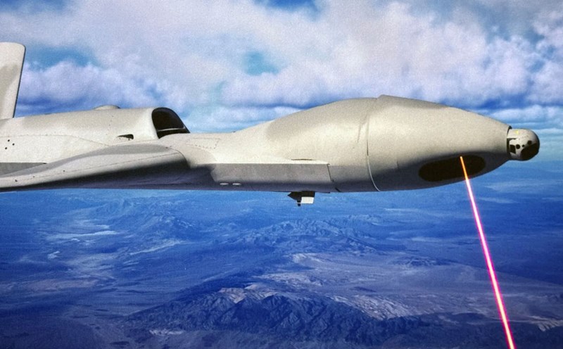 Illustrative photo of the laser artillery system on the MQ-20 Avenger UAV. Photo: General Atomics (USA)