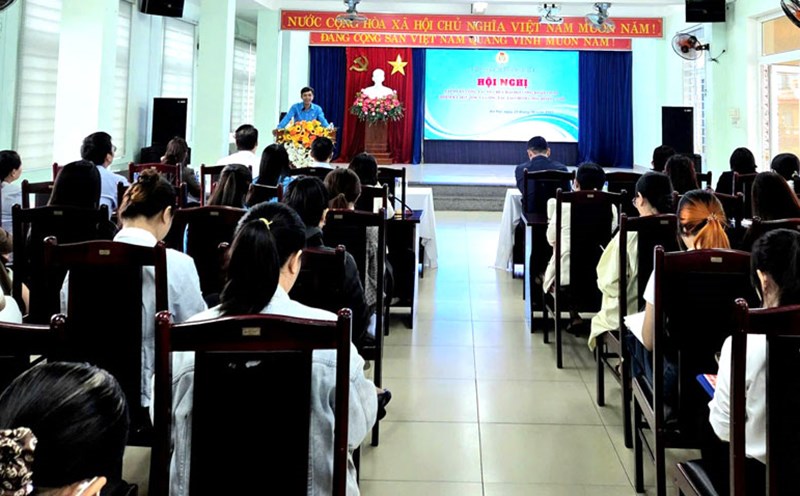 The An Hai Ward Labor Union, Da Nang organized a conference to study, disseminate, and promote the speech of General Secretary To Lam. Photo: An Hai Trade Union