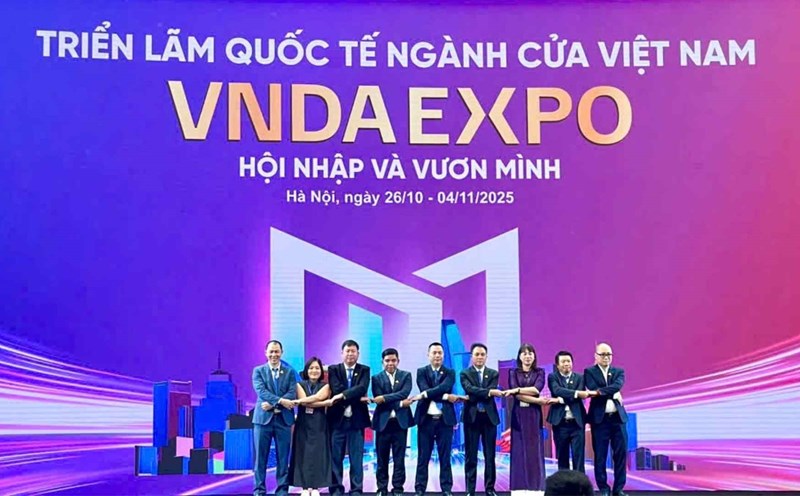 Opening of the Vietnam Water Industry International Exhibition 2025 - VNDA EXPO 2025. Photo: Organizing Committee