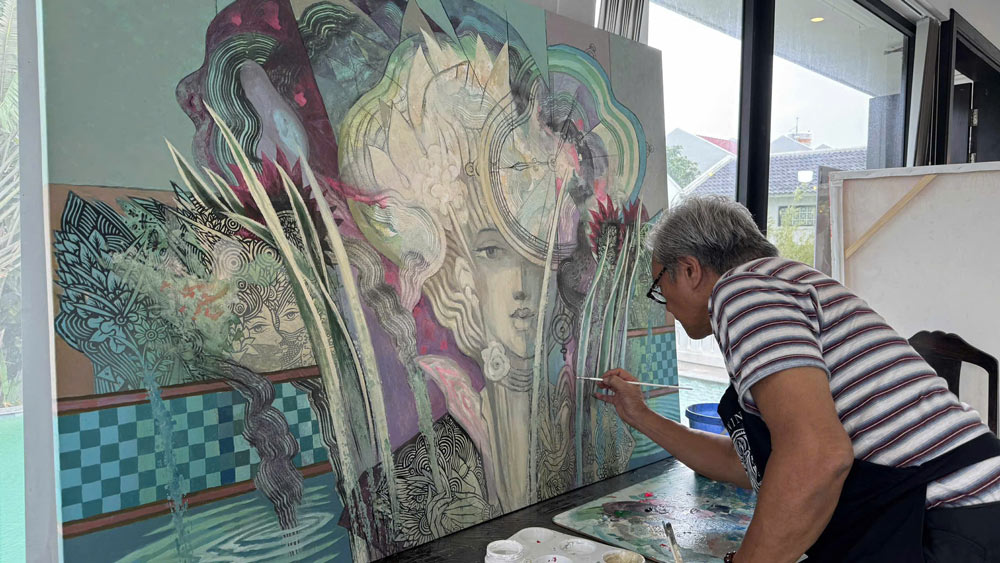 国際芸術創造キャンプ「Heartbeat of Heritage」の作品。写真: ダナン美術館