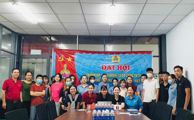 Congress to establish grassroots trade unions in Dong Nai. Photo: Provincial Federation of Labor