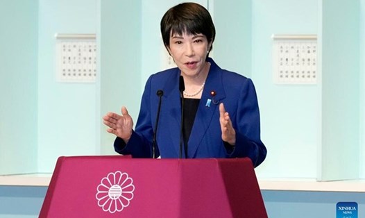 Tân Thủ tướng Nhật Bản Sanae Takaichi. Ảnh: Xinhua