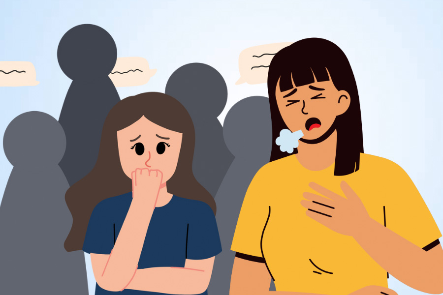 Anxiety can cause increased ventilation and affect your breathing. Graphics: Thien Nhan