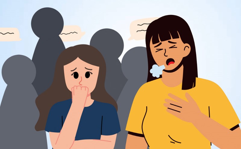 Anxiety can cause increased ventilation and affect your breathing. Graphics: Thien Nhan