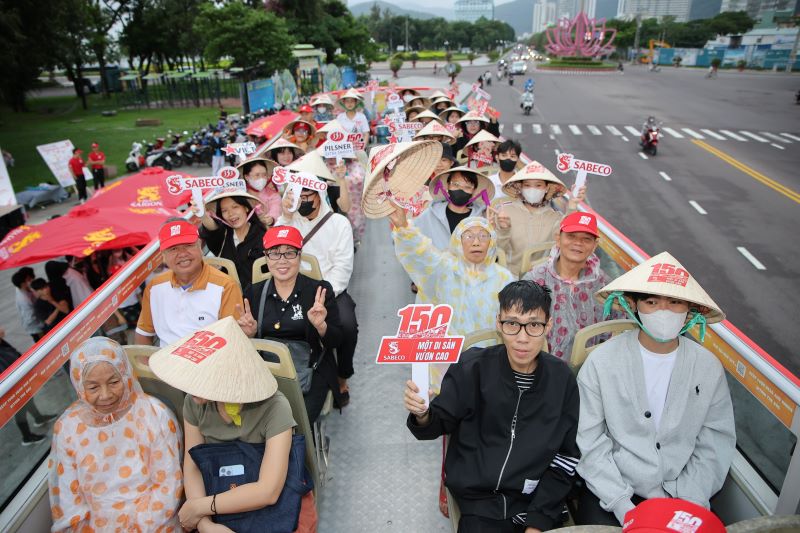 “Hanh Trinh Di San” khong chi mang den co hoi trai nghiem di san ma con the hien tinh than doan ket va se chia den Quy Nhon (truoc day thuoc Binh Dinh). Anh: SAB
