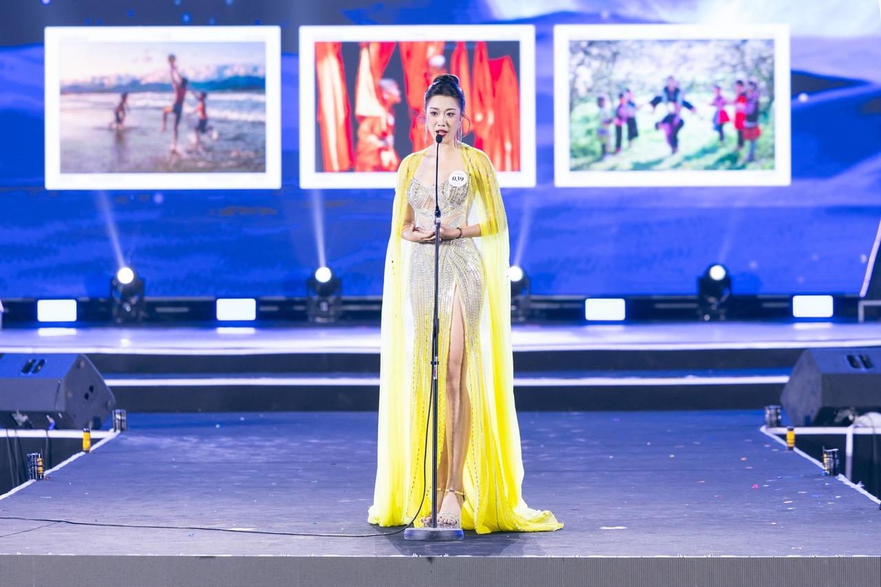 3rd runner-up Miss Student Vietnam Phuong Anh. Photo: Organizing Committee.