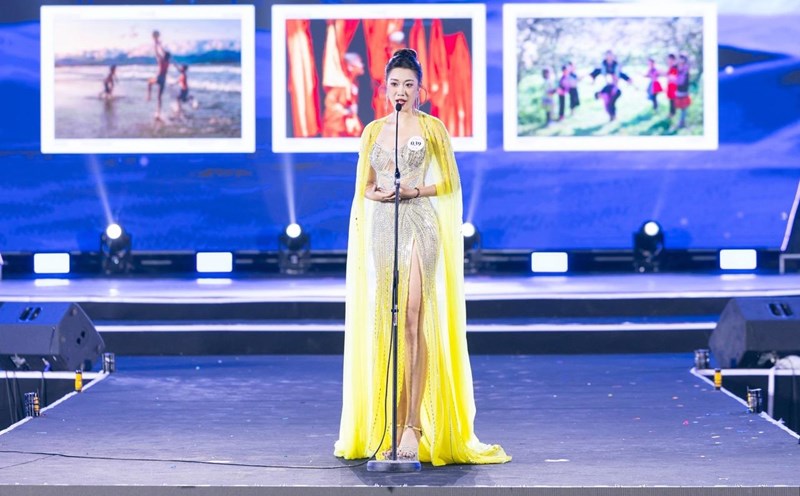 3rd runner-up Miss Student Vietnam Phuong Anh. Photo: Organizing Committee.
