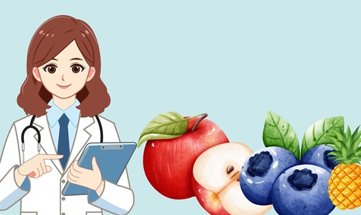 Ăn dứa, táo, việt quất giúp chức năng thận đào thải độc tố tốt hơn. Ảnh đồ hoạ: Hương Sơn