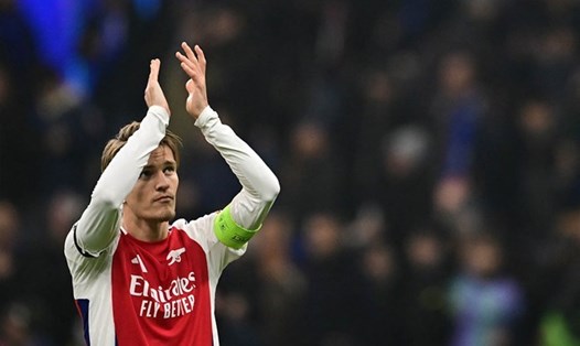 Martin Odegaard không phải là đội trưởng duy nhất của Arsenal.  Ảnh: AFP