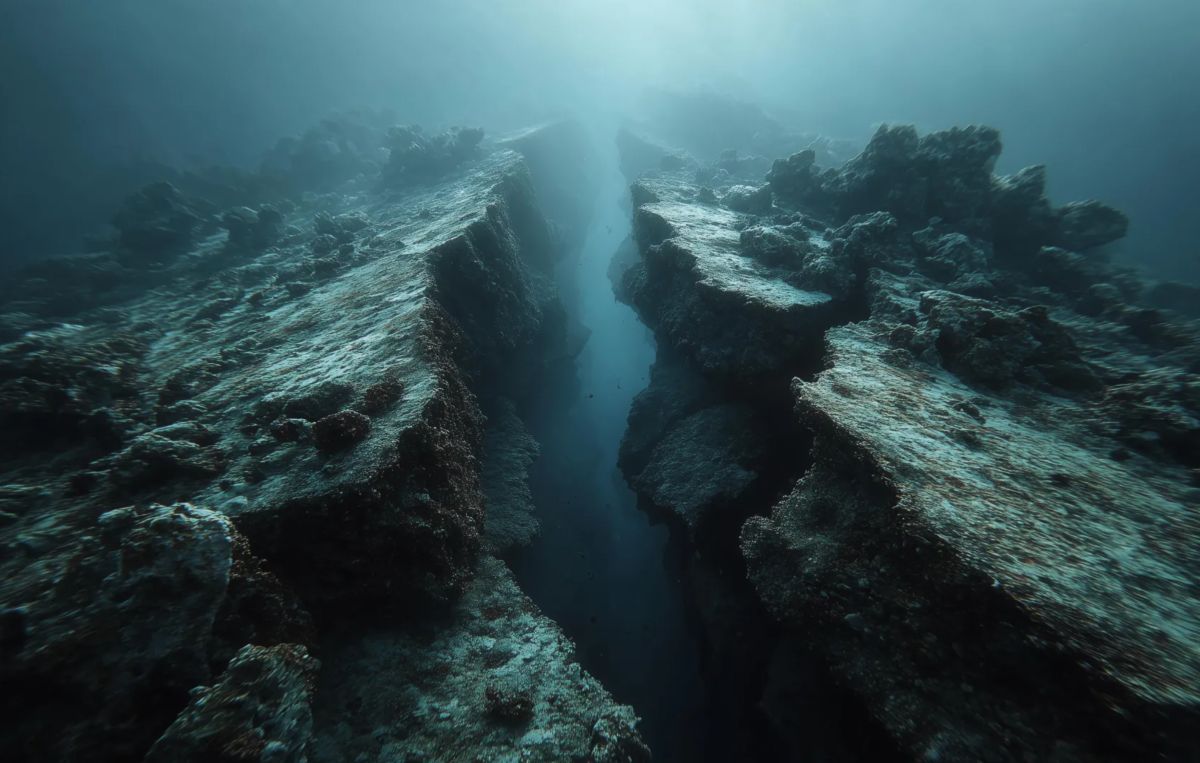 Des scientifiques decouvrent la zone de submersion de Cascadia divisee revelant l'origine des super-typhons du futur. Photo : AI/ScienceDaily