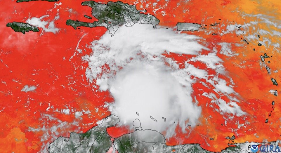 Hurricane Melissa is currently a Category 4 hurricane in the Caribbean Sea. Photo: US National Oceanic and Atmospheric Administration (NOAA)