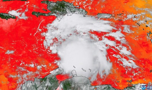 Bão Melissa hiện là bão cuồng phong cấp 4 ở Biển Caribe. Ảnh: Cơ quan Khí quyển và Đại dương Quốc gia Mỹ (NOAA)