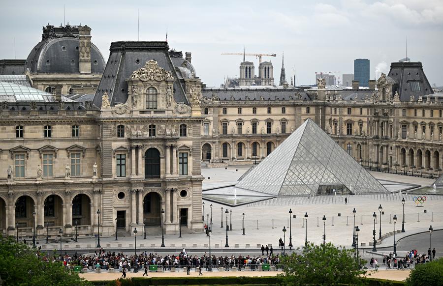 The Louvre Museum in Paris (France). Photo: Xinhua