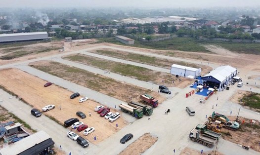 29 lô đất thuộc khu đô thị Nam Vĩnh Yên (Phú Thọ) sắp được đấu giá. Ảnh: An Vi