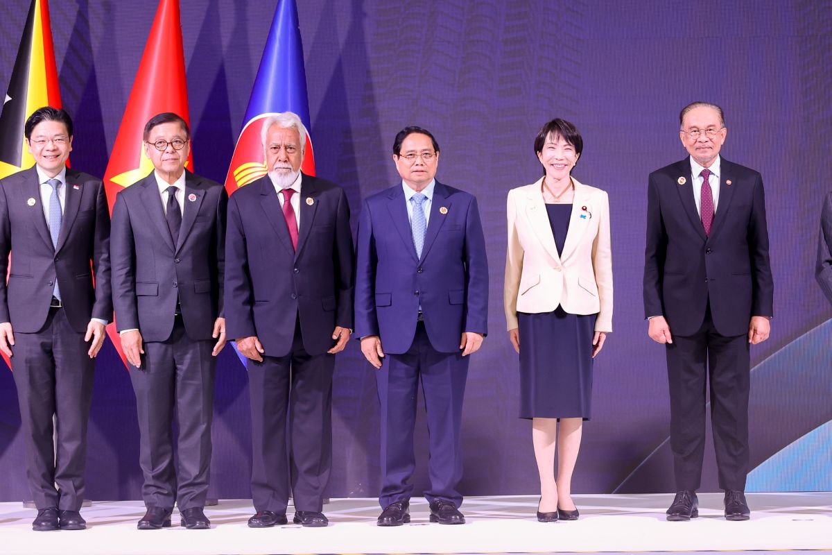 Politburo member, Prime Minister Pham Minh Chinh and leaders attended the ASEAN - Japan Summit. Photo: VGP