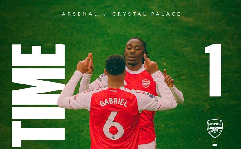 Arsenal beat Crystal Palace by a narrow margin in the Premier League. Photo: ARS
