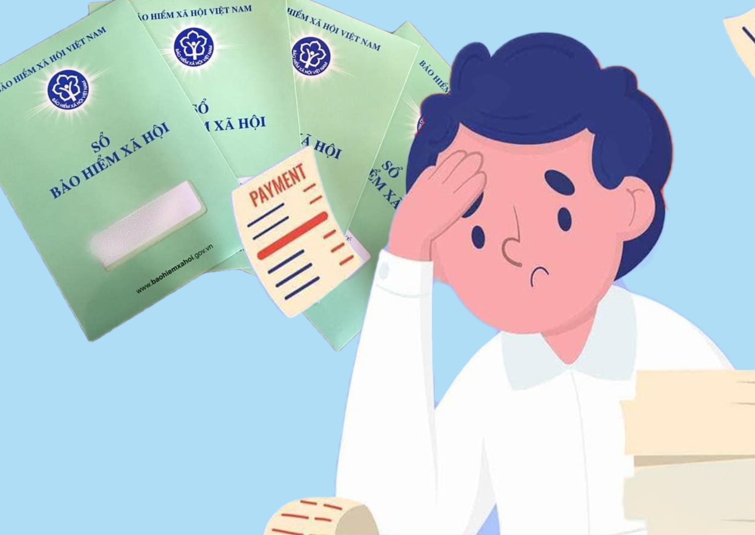 A partir del 30 de noviembre el pago tardio del seguro social de mas de 60 dias se considera evasion de pago. Grafico: Phuong Thao