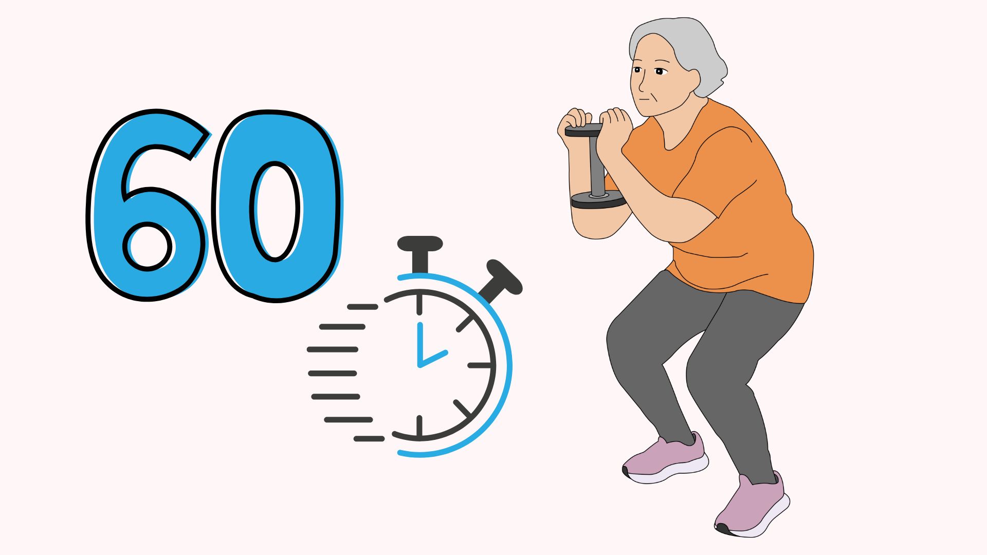Squat is a standing exercise that helps maintain strength and prevent falls in the elderly. Graphics: Thanh Thanh