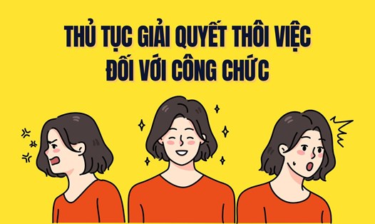 Thủ tục giải quyết thôi việc đối với công chức. Đồ họa: Trà My
