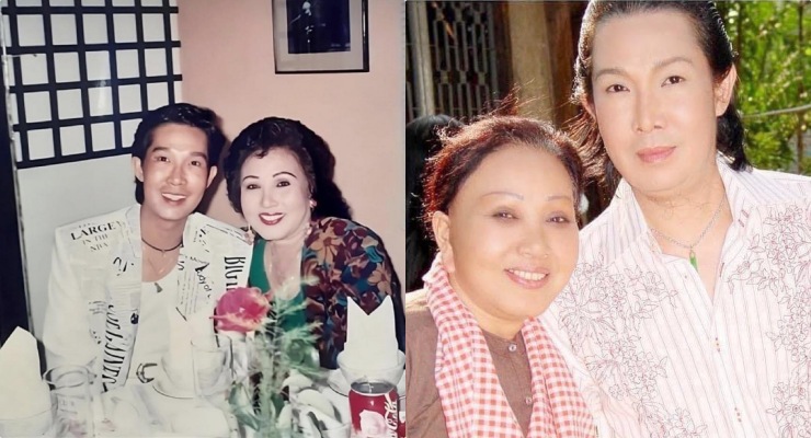 Artist Hong Nga and Meritorious Artist Vu Linh. Photo: Song Minh.