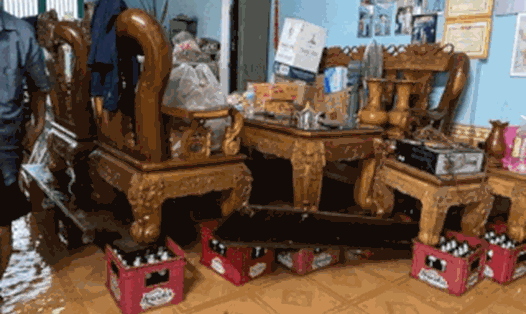 Mực nước trên sông Bồ sẽ vượt báo động 3, nhiều khu vực ở Huế ngập sâu trong nước lớn. Ảnh: Nguyễn Luân